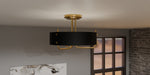 Myhouse Lighting Quoizel - MAD1717AB - Three Light Semi Flush Mount - Madden - Aged Brass