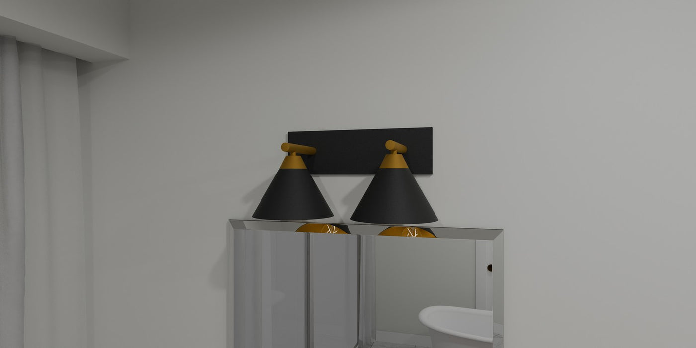 Myhouse Lighting Quoizel - MTO8617MBK - Two Light Bath - Mastro - Matte Black