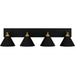 Myhouse Lighting Quoizel - MTO8637MBK - Four Light Bath - Mastro - Matte Black