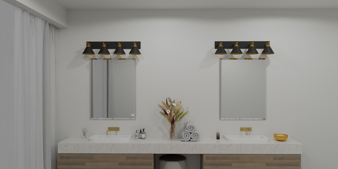 Myhouse Lighting Quoizel - MTO8637MBK - Four Light Bath - Mastro - Matte Black