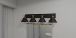 Myhouse Lighting Quoizel - MTO8637MBK - Four Light Bath - Mastro - Matte Black