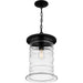 Myhouse Lighting Quoizel - NAD1910MBK - One Light Outdoor Hanging Lantern - Noland - Matte Black