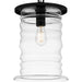 Myhouse Lighting Quoizel - NAD1910MBK - One Light Outdoor Hanging Lantern - Noland - Matte Black