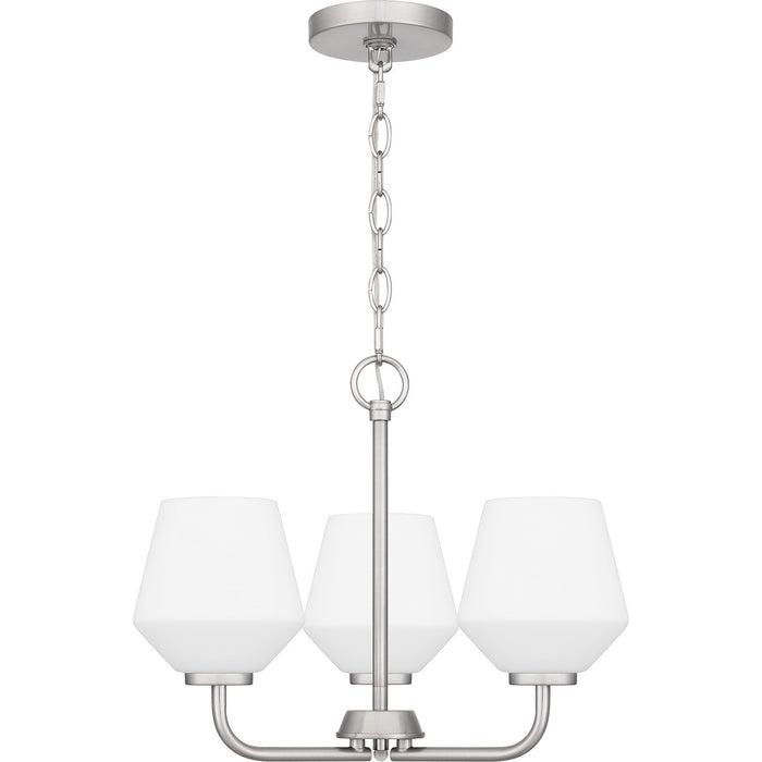 Myhouse Lighting Quoizel - NIE2817BN - Three Light Pendant - Nielson - Brushed Nickel