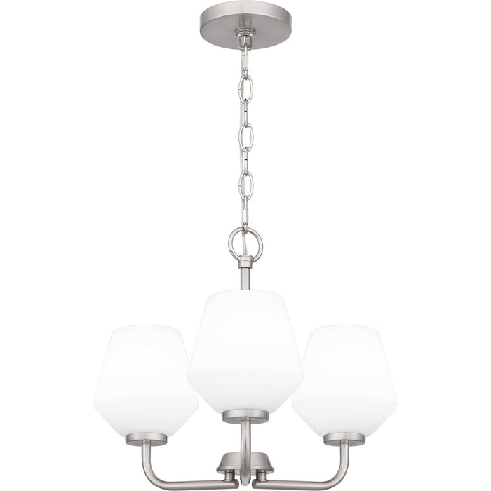 Myhouse Lighting Quoizel - NIE2817BN - Three Light Pendant - Nielson - Brushed Nickel