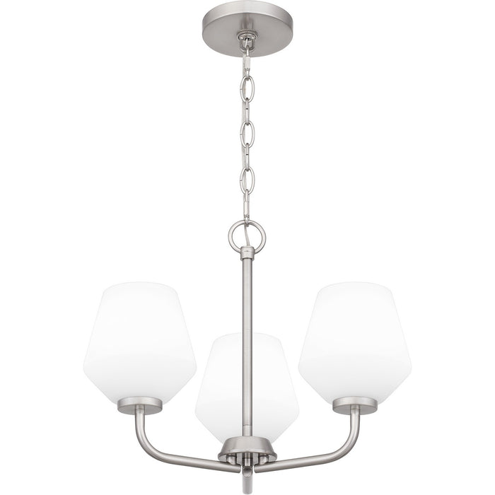 Myhouse Lighting Quoizel - NIE2817BN - Three Light Pendant - Nielson - Brushed Nickel