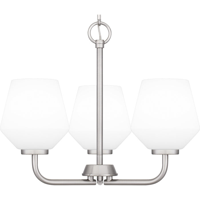 Myhouse Lighting Quoizel - NIE2817BN - Three Light Pendant - Nielson - Brushed Nickel