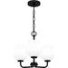 Myhouse Lighting Quoizel - NIE2817MBK - Three Light Pendant - Nielson - Matte Black