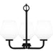 Myhouse Lighting Quoizel - NIE2817MBK - Three Light Pendant - Nielson - Matte Black