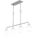 Myhouse Lighting Quoizel - NIE436BN - Four Light Linear Chandelier - Nielson - Brushed Nickel