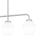 Myhouse Lighting Quoizel - NIE436BN - Four Light Linear Chandelier - Nielson - Brushed Nickel