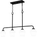 Myhouse Lighting Quoizel - NIE436MBK - Four Light Linear Chandelier - Nielson - Matte Black