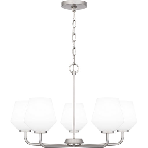 Myhouse Lighting Quoizel - NIE5025BN - Five Light Chandelier - Nielson - Brushed Nickel