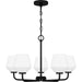 Myhouse Lighting Quoizel - NIE5025MBK - Five Light Chandelier - Nielson - Matte Black