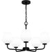 Myhouse Lighting Quoizel - NIE5025MBK - Five Light Chandelier - Nielson - Matte Black