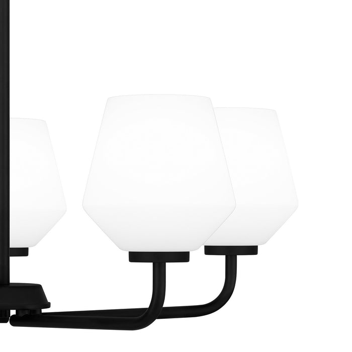 Myhouse Lighting Quoizel - NIE5025MBK - Five Light Chandelier - Nielson - Matte Black