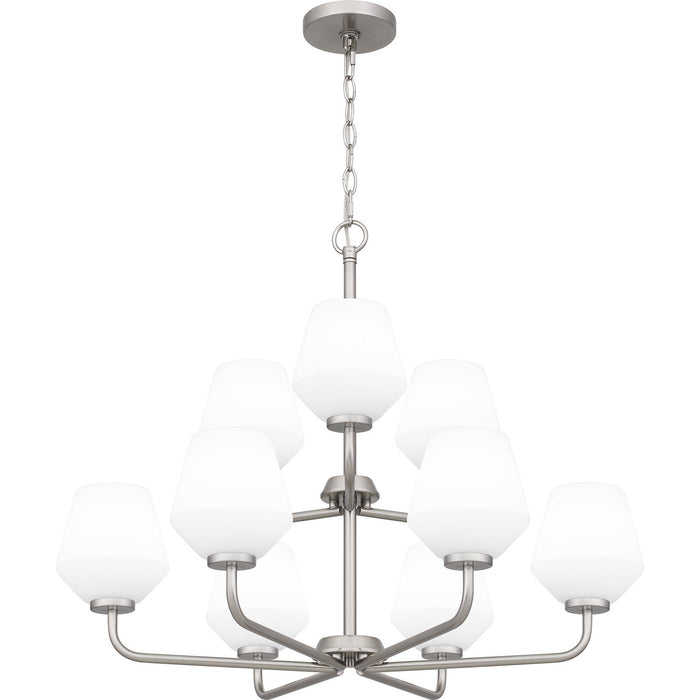 Myhouse Lighting Quoizel - NIE5028BN - Nine Light Chandelier - Nielson - Brushed Nickel