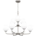 Myhouse Lighting Quoizel - NIE5028BN - Nine Light Chandelier - Nielson - Brushed Nickel