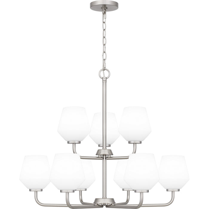 Myhouse Lighting Quoizel - NIE5028BN - Nine Light Chandelier - Nielson - Brushed Nickel