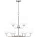 Myhouse Lighting Quoizel - NIE5028BN - Nine Light Chandelier - Nielson - Brushed Nickel