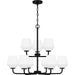 Myhouse Lighting Quoizel - NIE5028MBK - Nine Light Chandelier - Nielson - Matte Black