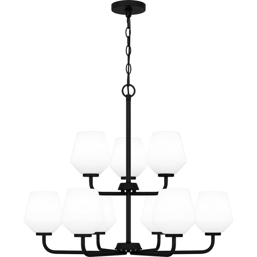 Myhouse Lighting Quoizel - NIE5028MBK - Nine Light Chandelier - Nielson - Matte Black