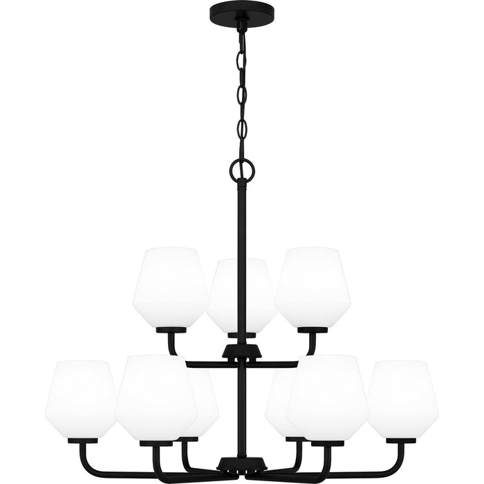 Myhouse Lighting Quoizel - NIE5028MBK - Nine Light Chandelier - Nielson - Matte Black