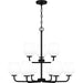 Myhouse Lighting Quoizel - NIE5028MBK - Nine Light Chandelier - Nielson - Matte Black