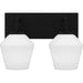 Myhouse Lighting Quoizel - NIE8613MBK - Two Light Bath - Nielson - Matte Black