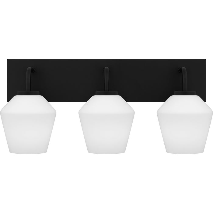 Myhouse Lighting Quoizel - NIE8621MBK - Three Light Bath - Nielson - Matte Black