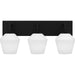 Myhouse Lighting Quoizel - NIE8621MBK - Three Light Bath - Nielson - Matte Black