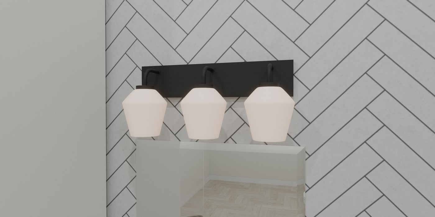 Myhouse Lighting Quoizel - NIE8621MBK - Three Light Bath - Nielson - Matte Black