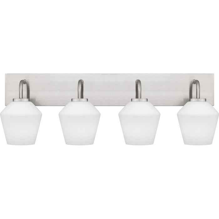 Myhouse Lighting Quoizel - NIE8629BN - Four Light Bath - Nielson - Brushed Nickel