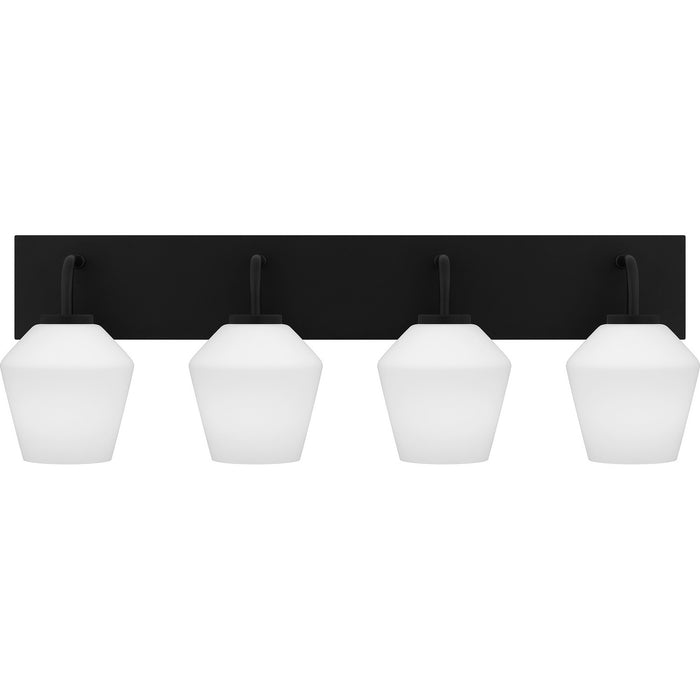 Myhouse Lighting Quoizel - NIE8629MBK - Four Light Bath - Nielson - Matte Black