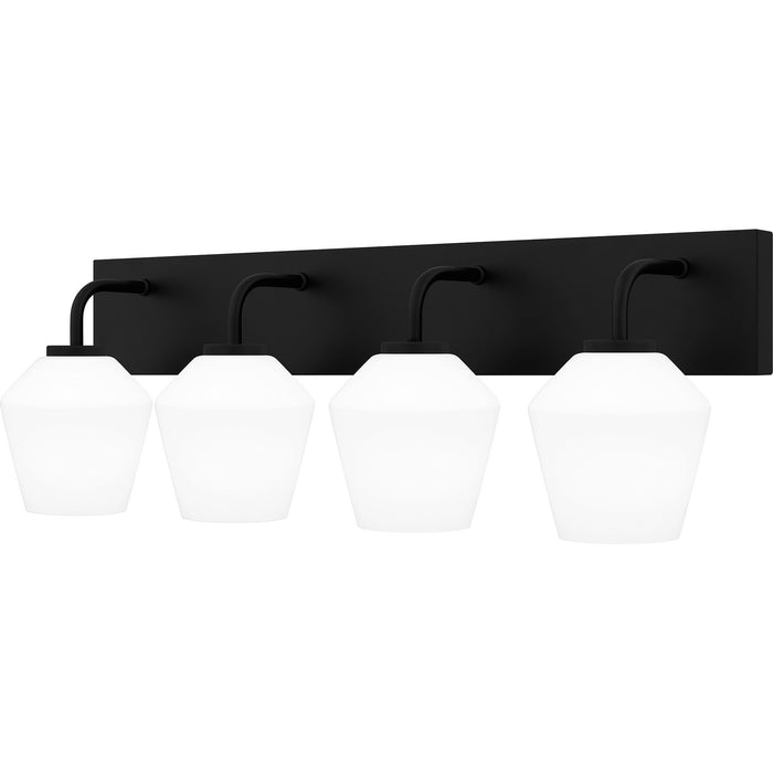 Myhouse Lighting Quoizel - NIE8629MBK - Four Light Bath - Nielson - Matte Black