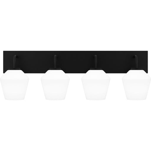 Myhouse Lighting Quoizel - NIE8629MBK - Four Light Bath - Nielson - Matte Black