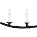 Myhouse Lighting Quoizel - OAK644EK - Six Light Linear Chandelier - Oakley - Earth Black