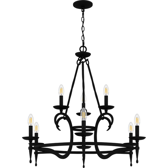 Myhouse Lighting Quoizel - OCA5032EK - Nine Light Chandelier - Octavia - Earth Black