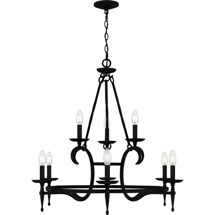 Myhouse Lighting Quoizel - OCA5032EK - Nine Light Chandelier - Octavia - Earth Black