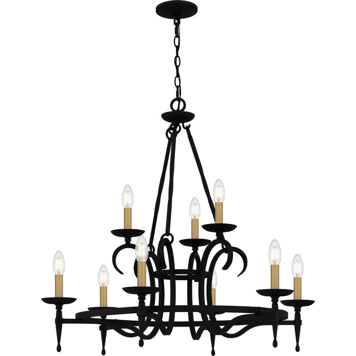 Myhouse Lighting Quoizel - OCA5032EK - Nine Light Chandelier - Octavia - Earth Black