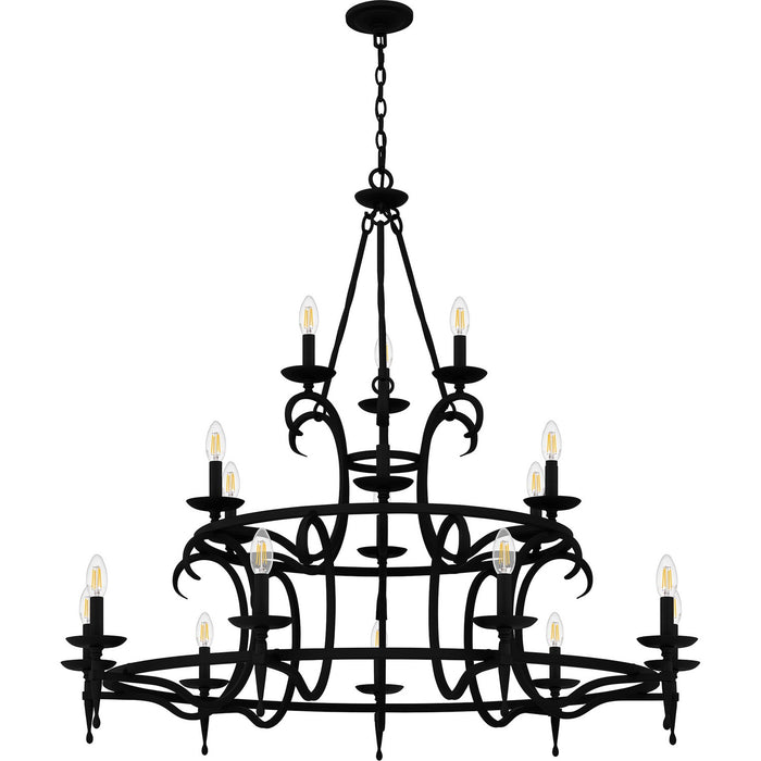 Myhouse Lighting Quoizel - OCA5046EK - 18 Light Chandelier - Octavia - Earth Black