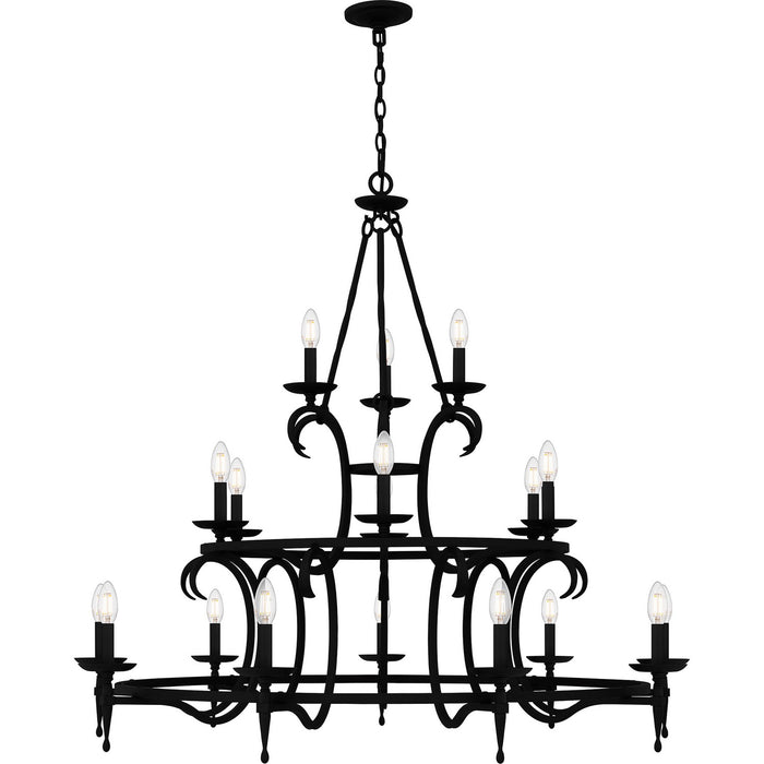 Myhouse Lighting Quoizel - OCA5046EK - 18 Light Chandelier - Octavia - Earth Black