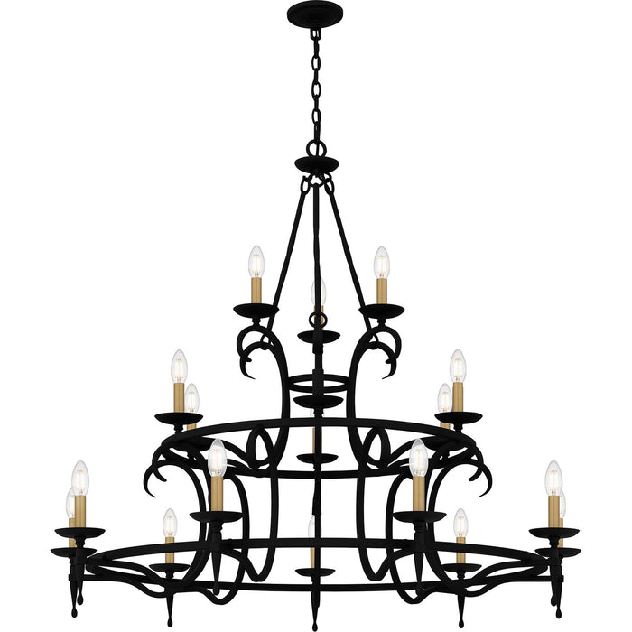 Myhouse Lighting Quoizel - OCA5046EK - 18 Light Chandelier - Octavia - Earth Black