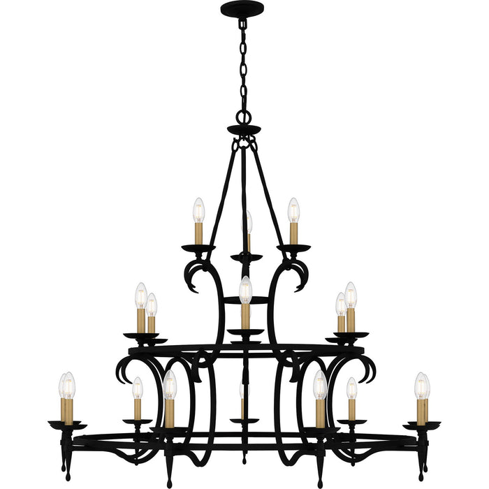 Myhouse Lighting Quoizel - OCA5046EK - 18 Light Chandelier - Octavia - Earth Black