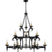 Myhouse Lighting Quoizel - OCA5046EK - 18 Light Chandelier - Octavia - Earth Black