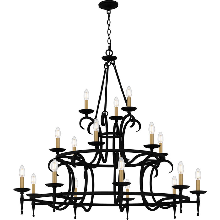 Myhouse Lighting Quoizel - OCA5046EK - 18 Light Chandelier - Octavia - Earth Black