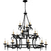 Myhouse Lighting Quoizel - OCA5046EK - 18 Light Chandelier - Octavia - Earth Black