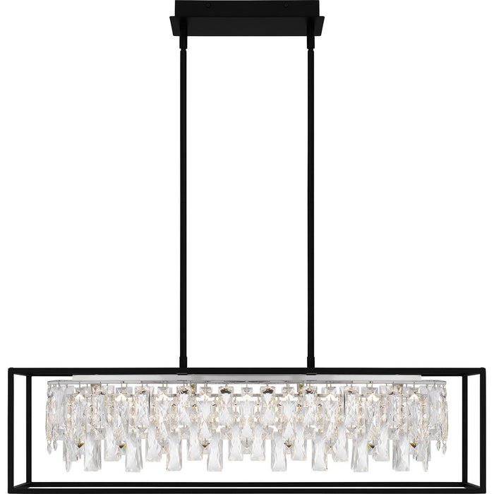 Myhouse Lighting Quoizel - PCBNC635MBK - LED Linear Chandelier - Brillance - Matte Black