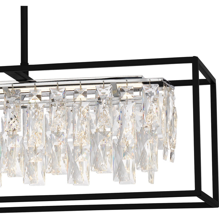 Myhouse Lighting Quoizel - PCBNC635MBK - LED Linear Chandelier - Brillance - Matte Black