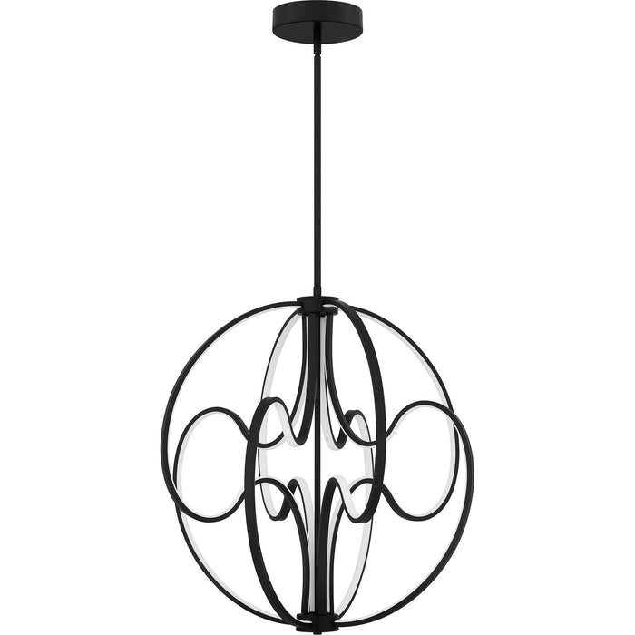 Myhouse Lighting Quoizel - PCCLR2824MBK - LED Pendant - Clairon - Matte Black